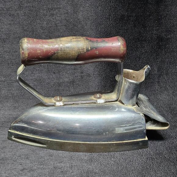 Vintage General Electric Hotpoint Iron GE Wooden Handle - Picture 2 of 11